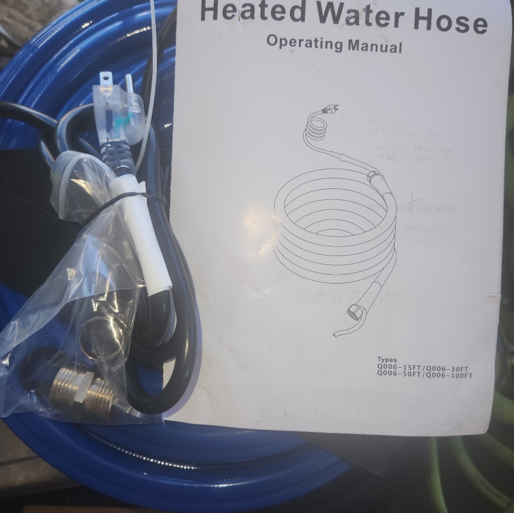 Heated water hose 100 ft